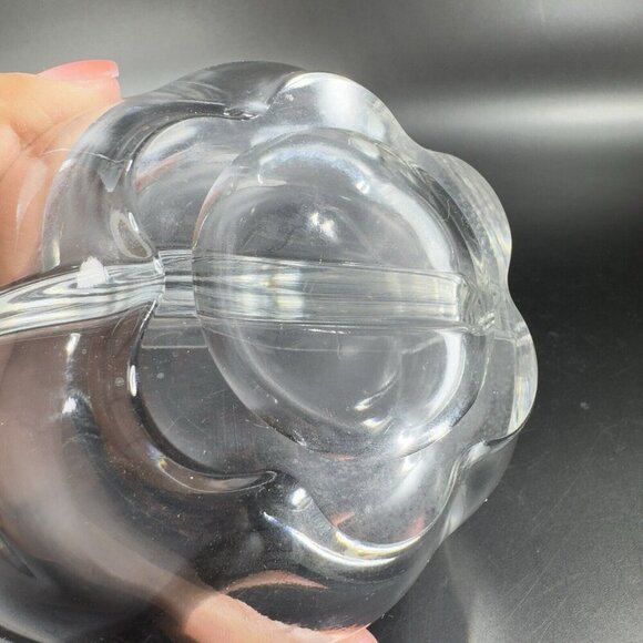 VTG Duncan Miller Glass Co Clear Divided Dish Bowl Footed Vintage Glass Decor - Picture 9 of 15